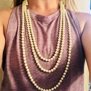 Set of 2 Layering Costume Pearls